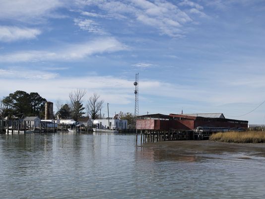 Flooding on Tangier Island, VA
